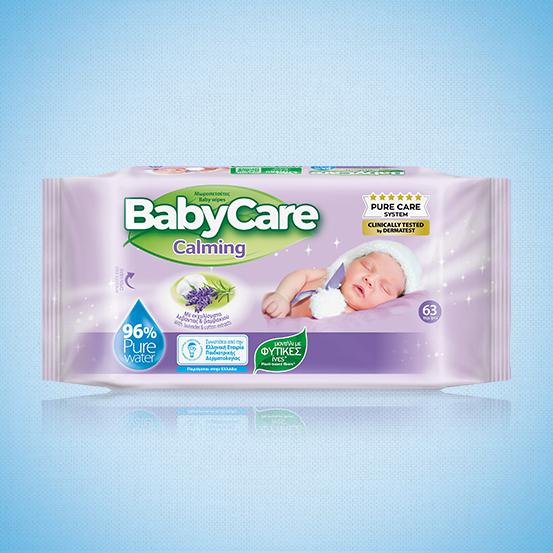 BabyCare Calming Pure Water Μωρομάντηλα
