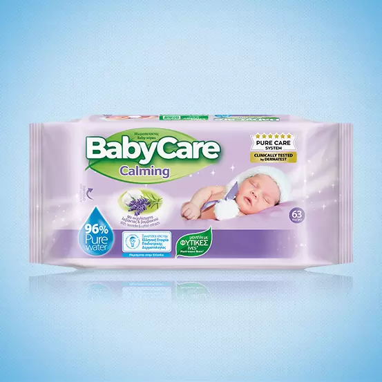 BabyCare Calming Pure Water Μωρομάντηλα