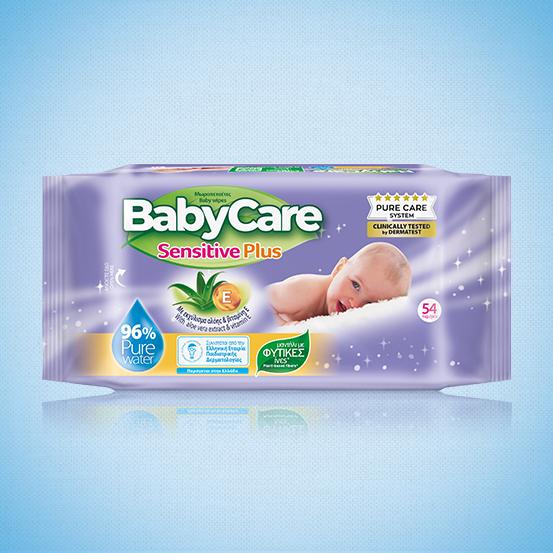 BabyCare Sensitive Plus Pure Water Μωρομάντηλα