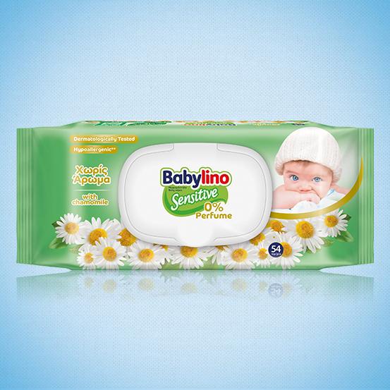 Babylino Sensitive Baby Wipes Fragnance Free