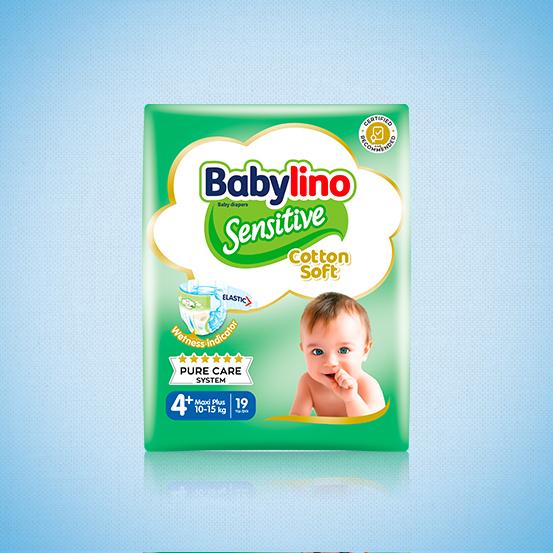 Babylino Sensitive Cotton Soft No. 4+