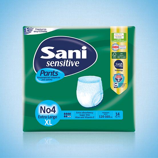 Sani Sensitive pants Extra Large No4 120-160cm