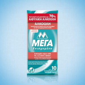 Antibacterial hand wipes ΜΕΓΑ Reinforced