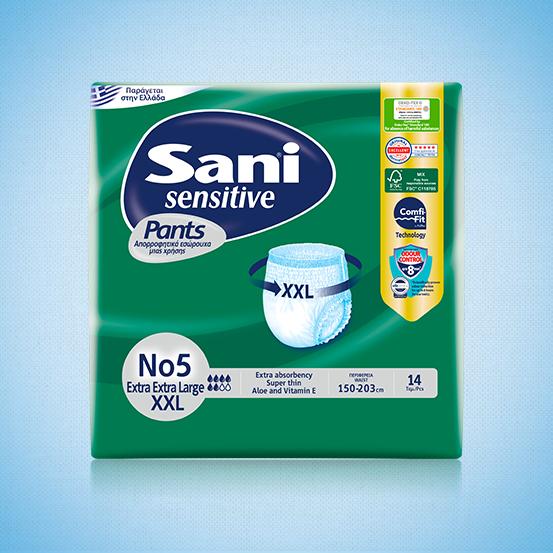Sani Sensitive pants Extra Extra Large No5 150-203cm