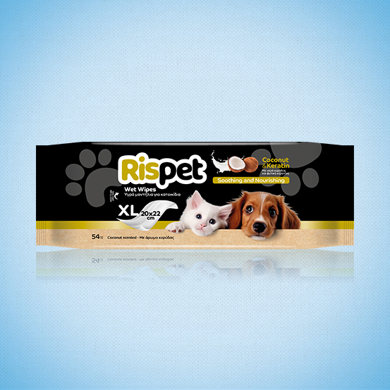 Pet wipes COCONUT & KERATIN